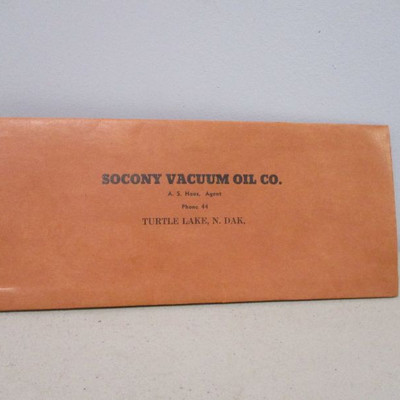 1930's Socony Vacuum Oil Voucher Envelope