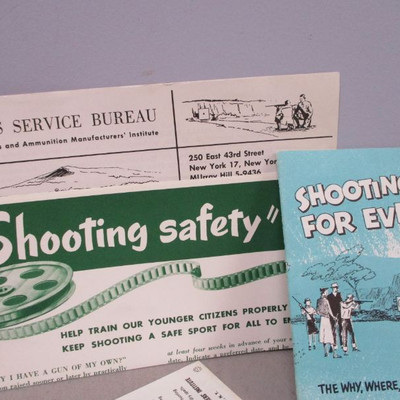 1957 NRA Kids Hunter Safety Manual With Targets