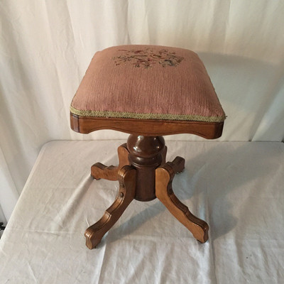 Lot 8 - Embroidered Stool