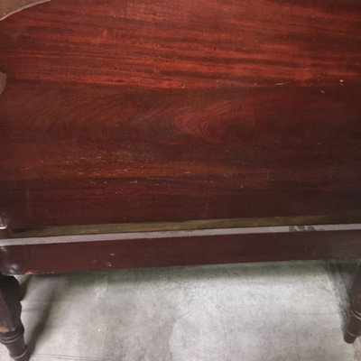 Antique Mahogany Twin Bed with Rails