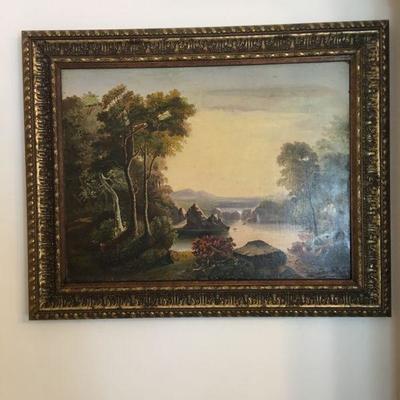 OIL PAINTING BY JAMES HOPE (American, 1818-1892) SIGNED AND DATED 1851