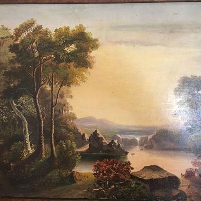 OIL PAINTING BY JAMES HOPE (American, 1818-1892) SIGNED AND DATED 1851