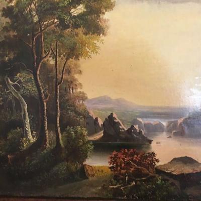 OIL PAINTING BY JAMES HOPE (American, 1818-1892) SIGNED AND DATED 1851