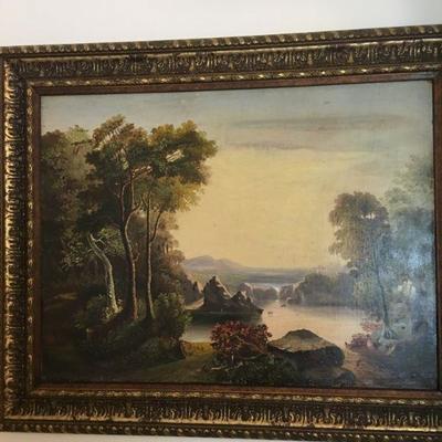 OIL PAINTING BY JAMES HOPE (American, 1818-1892) SIGNED AND DATED 1851