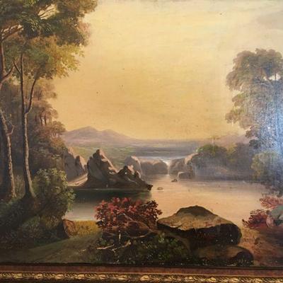 OIL PAINTING BY JAMES HOPE (American, 1818-1892) SIGNED AND DATED 1851