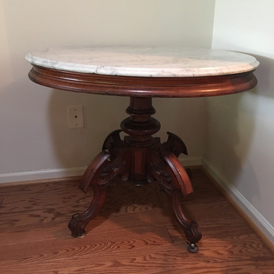 Lot 13 - Marble Topped Table