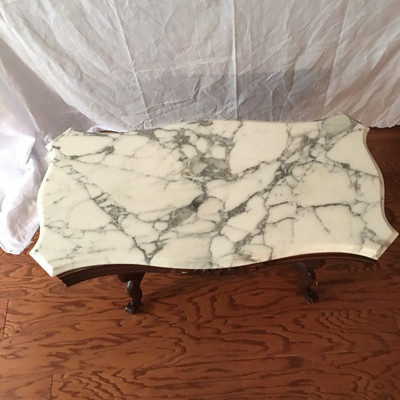 Lot 19 - Marble Topped Coffee Table