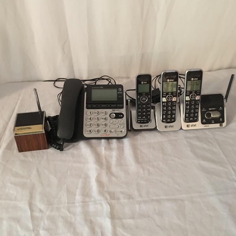 Lot 35 AT&T Phones and RadioShack Weather Cube