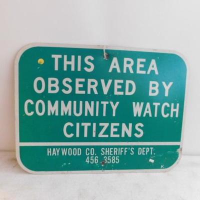 Commercial Metal Community Watch Road Sign
