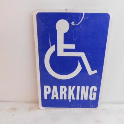 Commercial Metal Handicapped Parking Road Sign