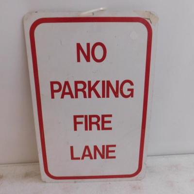 Commercial Metal Fire Lane Road Sign