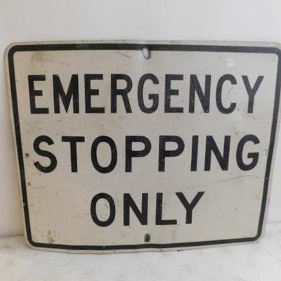 Commercial Metal  Emergency Stopping Road Sign