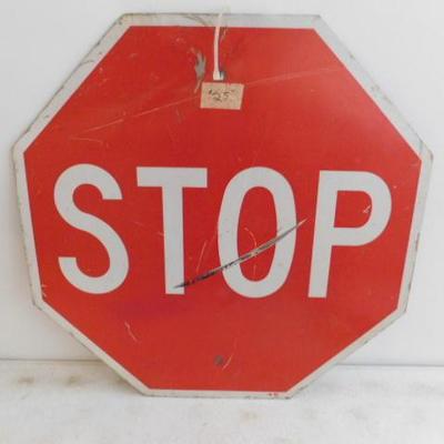 Commercial Metal Stop Road Sign 
