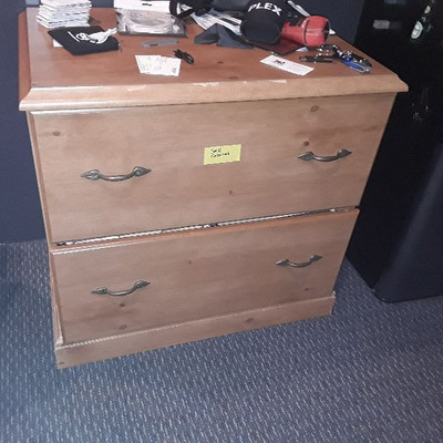  WOOD FILE CABINET