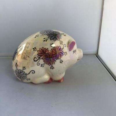 Charming Piglet Figurine Piggy Bank