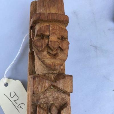 1954 Hand Carved Laurel Hardy Dated at the  Bottom 