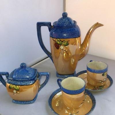 Vintage Japanese Porcelain Tea Set of 4 Pieces As New