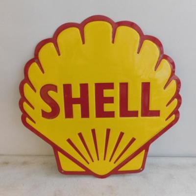 Shell Oil Metal Advertising Sign 23