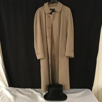 Lot 84 -Men's Dior Pure Wool Overcoat and Top Hat