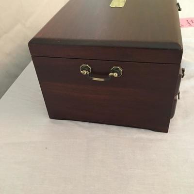 Lot 100 - Wooden Jewelry Box