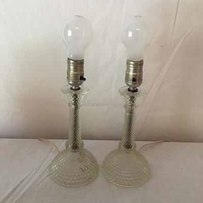 Lot 102 - Pair of Glass Lamps & More 