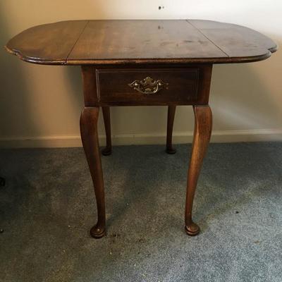Lot 112 -Drop Leaf Side Table by Statton 