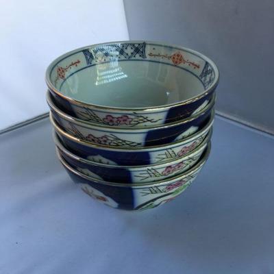 Vintage Lot of Chinese Bowls Hand Painted