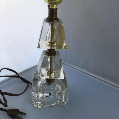 Vintage Crystal Boudoir Lamp no shade