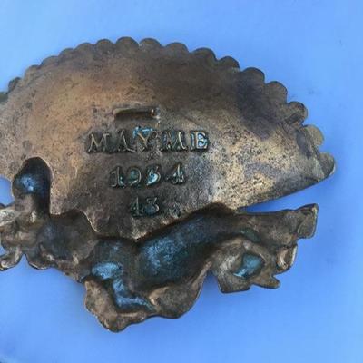 Antique Bronze Art Nouveau Style made in 1934 (see photo)