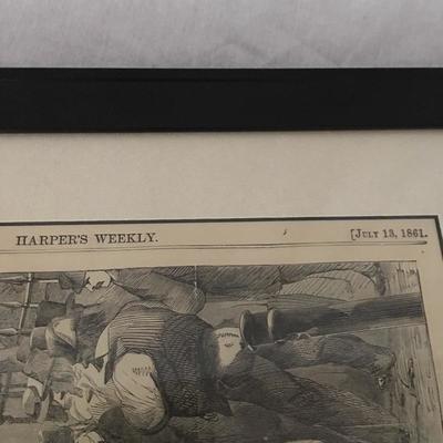 Lot 116 - Framed Harpers Weekly