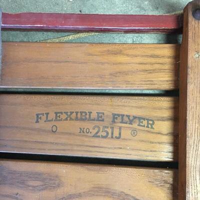 Lot 123 - Flexible Flyer Sled, Vintage