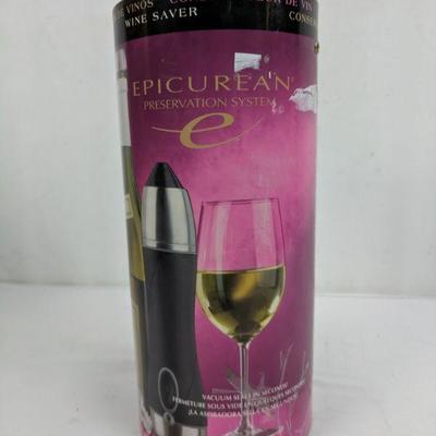 Epicurean Preservation System For Wine - Open Box/New
