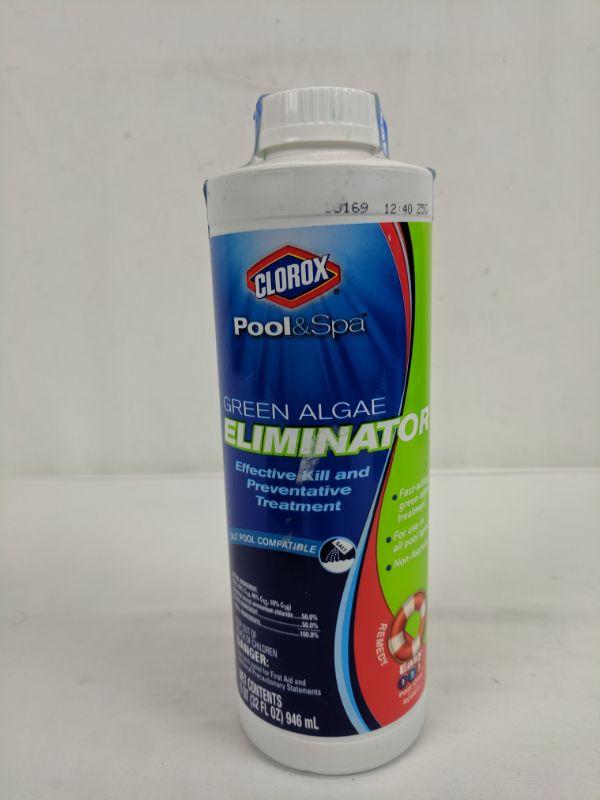 Clorox Pool & Spa Green Algae Eliminator 1 Qt New