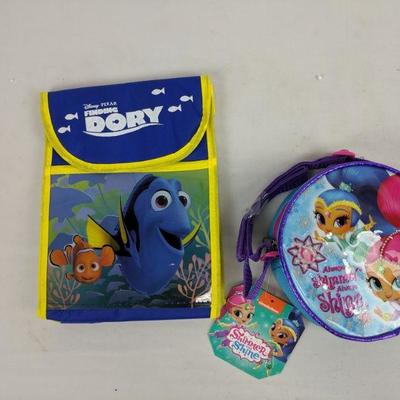 Finding Dory Lunch Box & Always Shimmer Always Shine Kid Purse - New