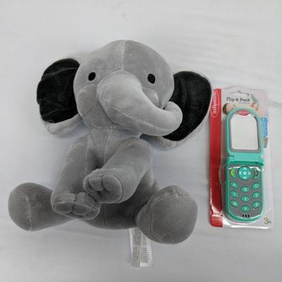 Humphrey Elephant & Flip/Peek Fun Phone - New