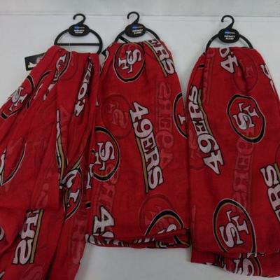 NFL San Francisco 49ers Infinity Scarf, Set of 3 - New