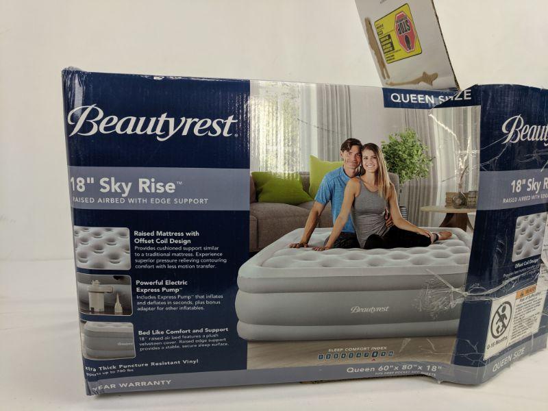 beautyrest skyrise raised air bed mattress air pump