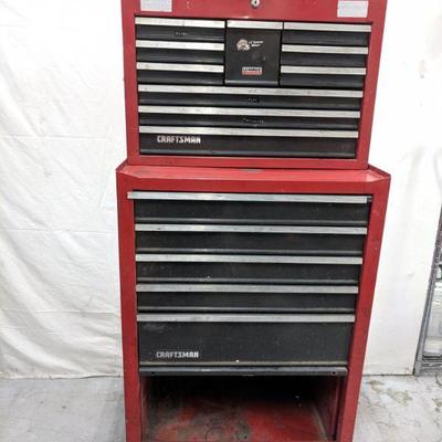 Vintage craftsman 10 drawer sale top tool box
