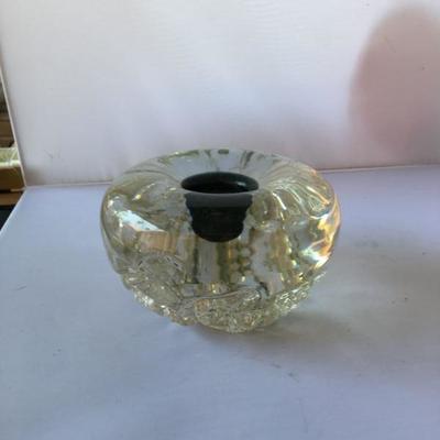 Vintage Crystal Candle Holder