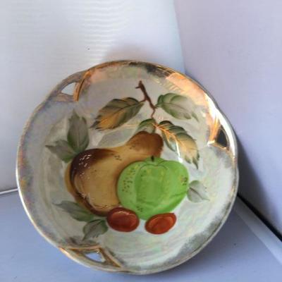 Vintage Glossy Plate Hand Painted 
