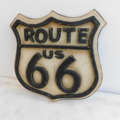 Route 66 Wood Road Sign 16