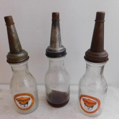 Unit Three:  Set of Three Oil Advertising Bottles 14
