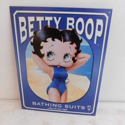 Betty Boop Bathing Suit Metal Sign 16