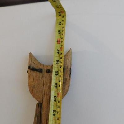 Antique Civil War Era Wood Crutch 48