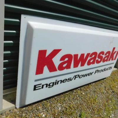 Kawasaki Store Advertising Sign Molded-Plastic 72