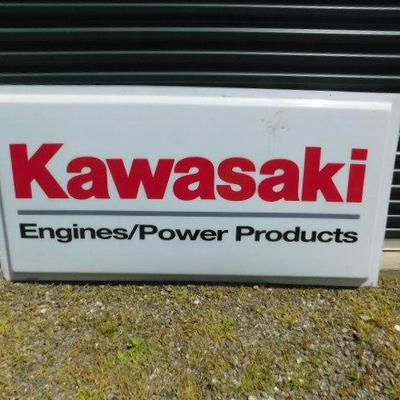 Kawasaki Store Advertising Sign Molded-Plastic 72