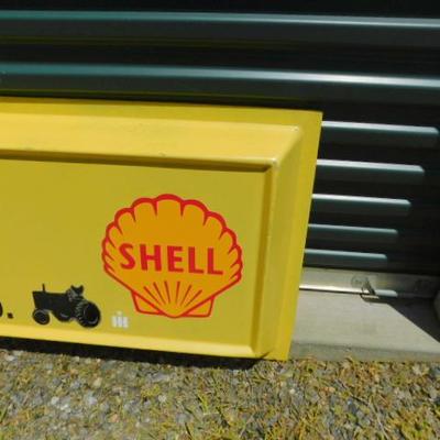 Shell Gas and Farmall Store Advertising Sign Molded-Plastic 72