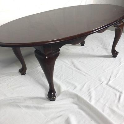 Lot 43 ~ Bombay Company oval Coffee Table with Queen Anne Legs