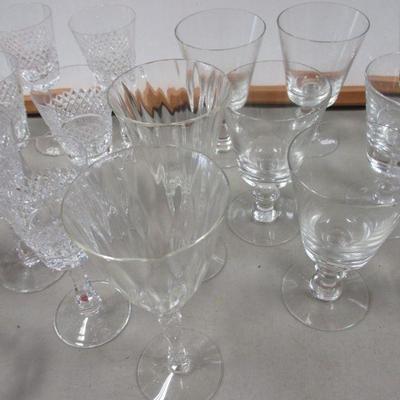 Lot 13 - Wine & Brandy Glasses