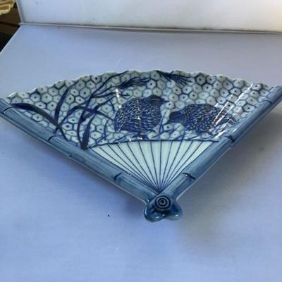 Vintage Fan Like Candy Dish Made in Japan